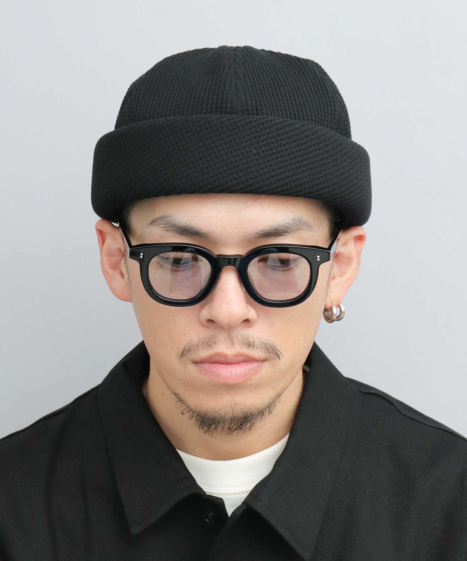 Mr.COVER Roll Cap 日本製造 華夫格保暖帽 男士 素色