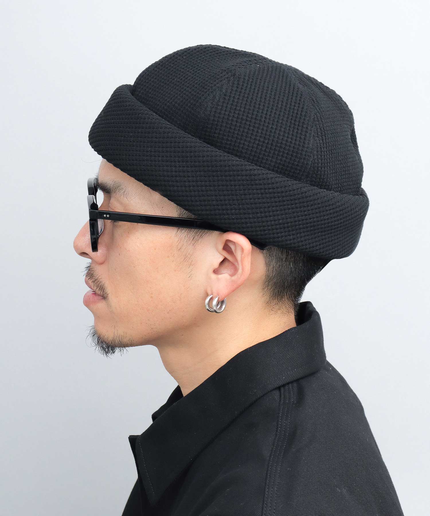 Mr.COVER Roll Cap 日本製造 華夫格保暖帽 男士 素色