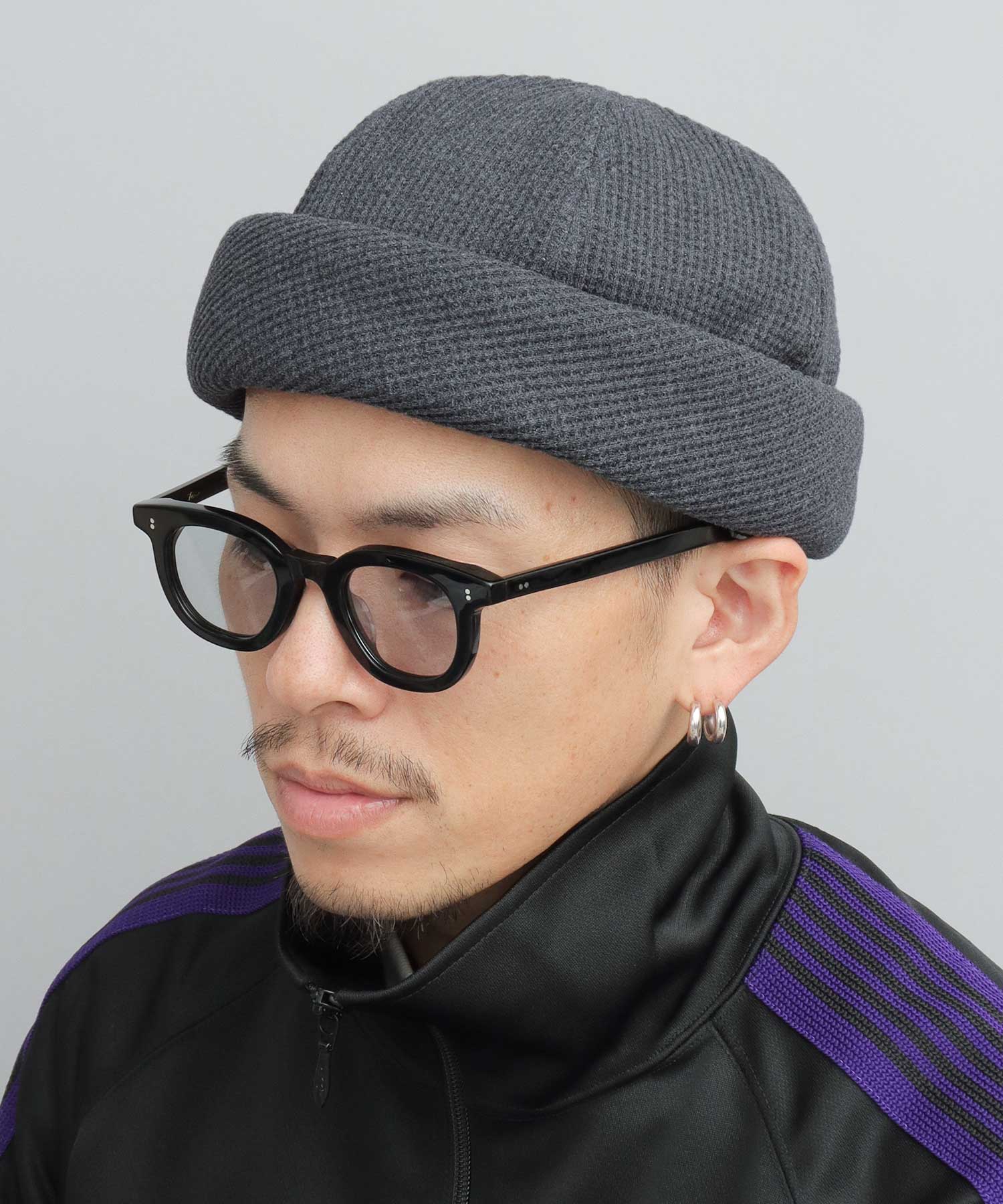 Mr.COVER Roll Cap 日本製造 華夫格保暖帽 男士 素色