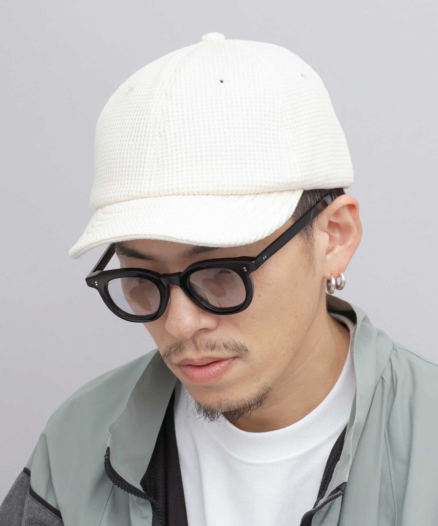 ミスターカバー Mr.COVER アンパイアキャップ 日本製 ワッフル サーマル メンズ 帽子 ショートキャップ （ナチュラル） ナチュラル