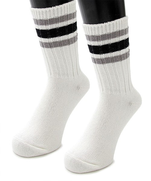 Mr.COVER Mr.COVER / Mr.COVER / Made in Japan Line Crew Socks / Skater Socks / Thick