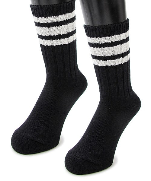 Mr.COVER Mr.COVER / Mr.COVER / Made in Japan Line Crew Socks / Skater Socks / Thick