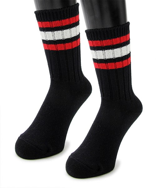 Mr.COVER Mr.COVER / Mr.COVER / Made in Japan Line Crew Socks / Skater Socks / Thick