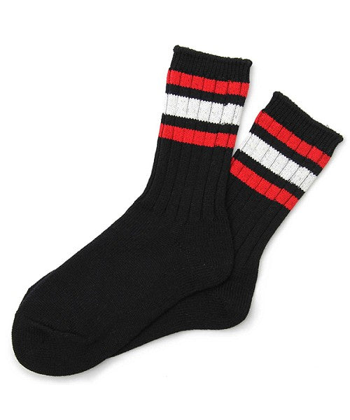 Mr.COVER Mr.COVER / Mr.COVER / Made in Japan Line Crew Socks / Skater Socks / Thick