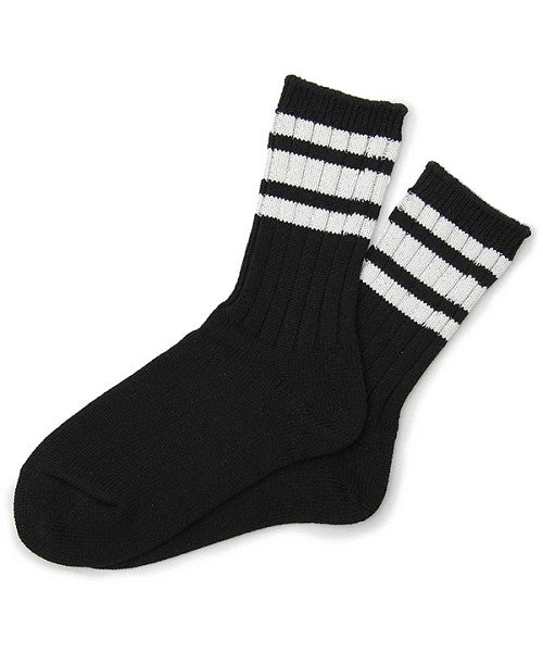 Mr.COVER Mr.COVER / Mr.COVER / Made in Japan Line Crew Socks / Skater Socks / Thick