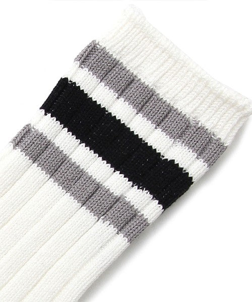Mr.COVER Mr.COVER / Mr.COVER / Made in Japan Line Crew Socks / Skater Socks / Thick