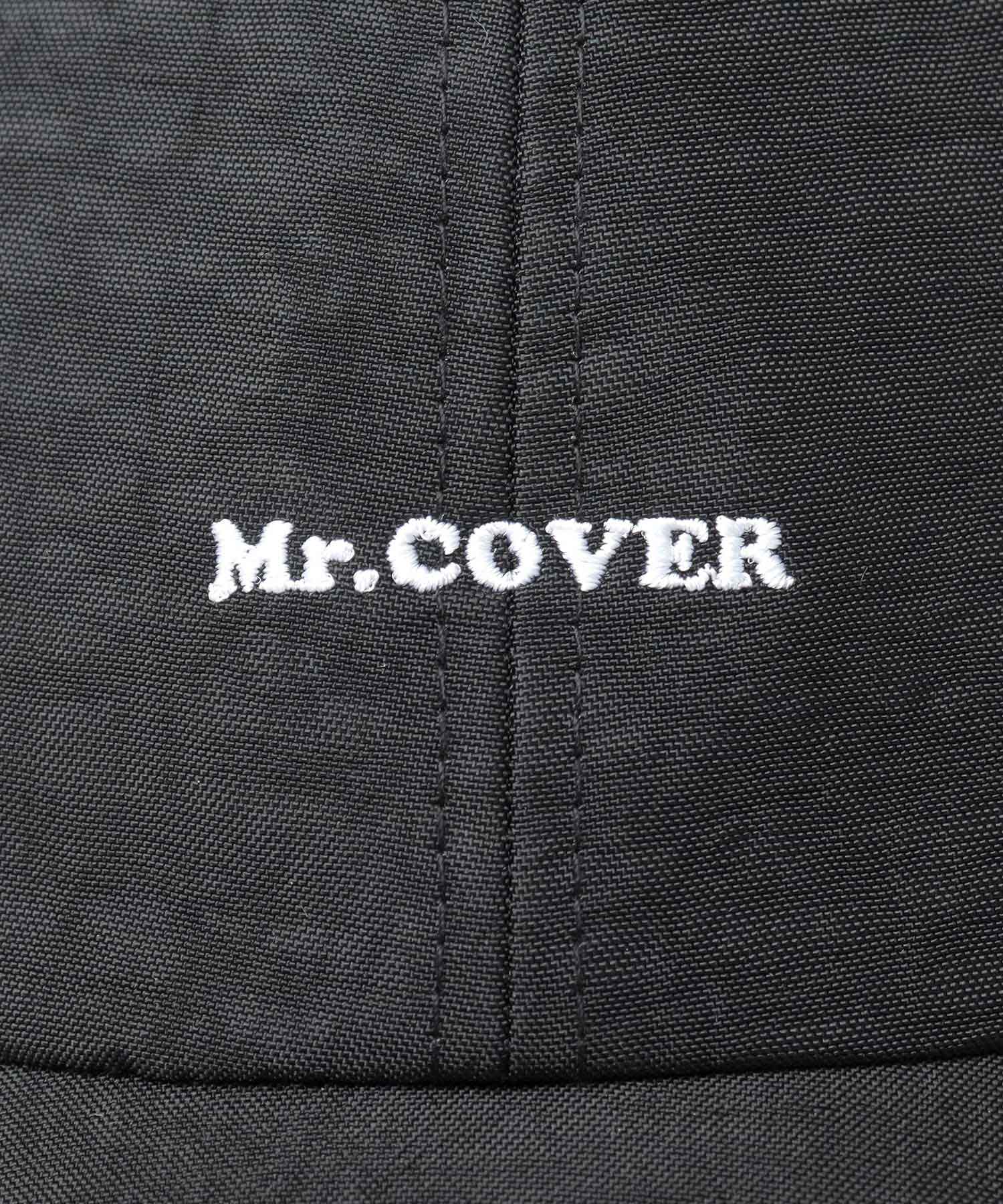 ミスターカバー Mr.COVER ムラ染風 撥水ナイロン メッシュ切替 ロングビルキャップ つば長 深め 接触冷感スベリ使用 （ブラック） ブラック