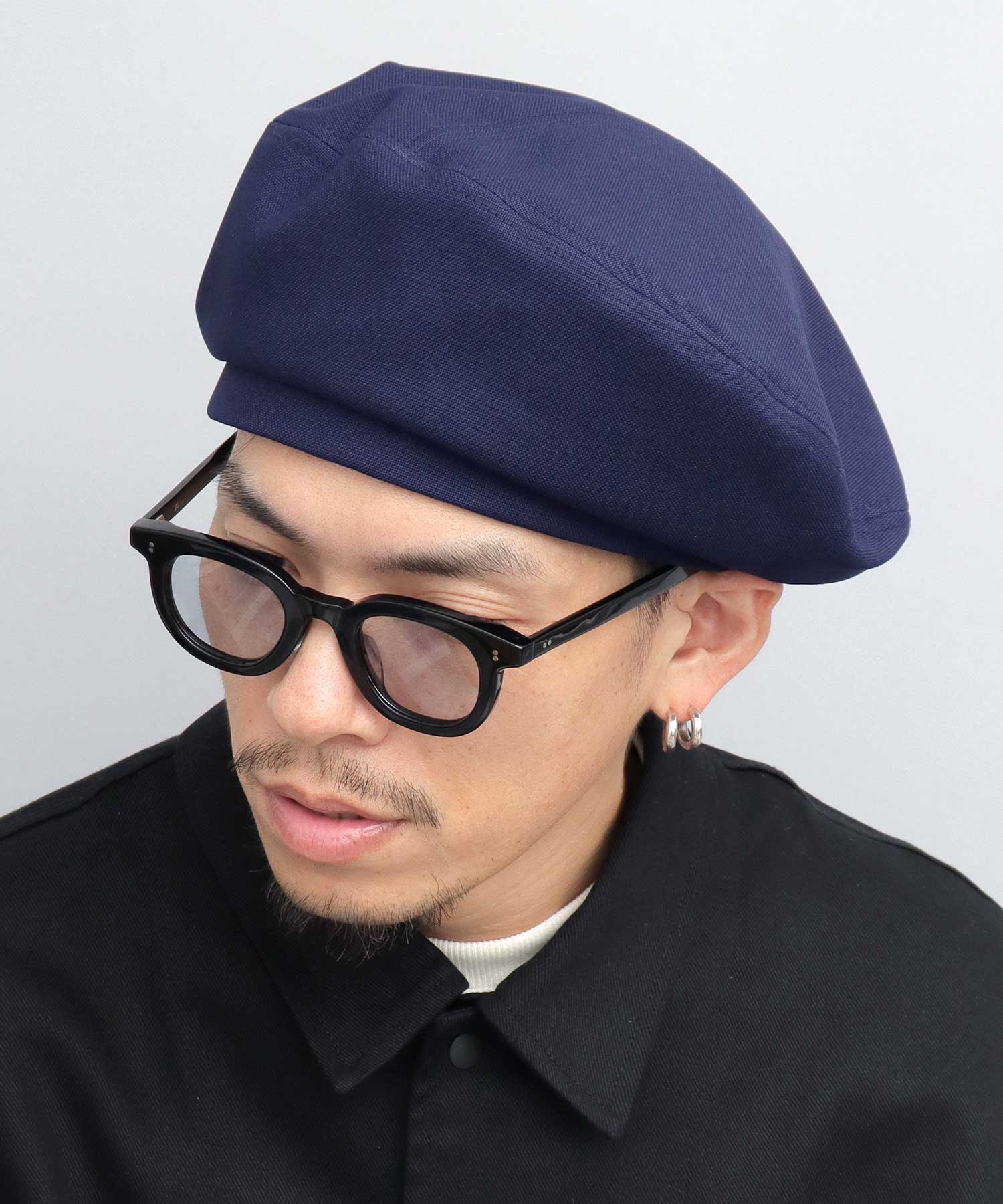 Mr.COVER貝雷帽男士貝雷帽簡約素色帽子大廓形