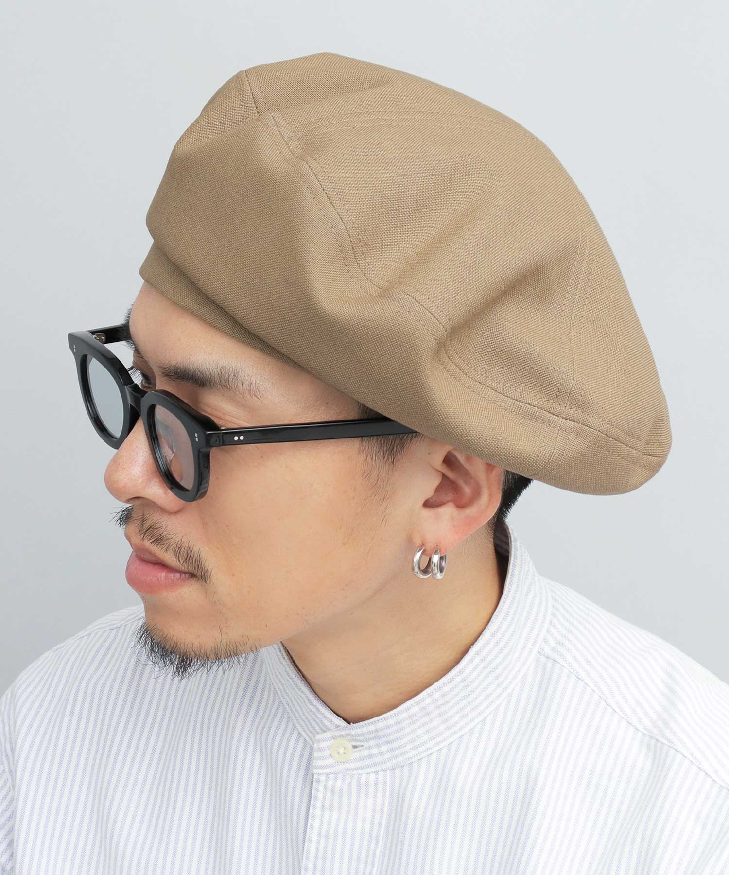 Mr.COVER貝雷帽男士貝雷帽簡約素色帽子大廓形