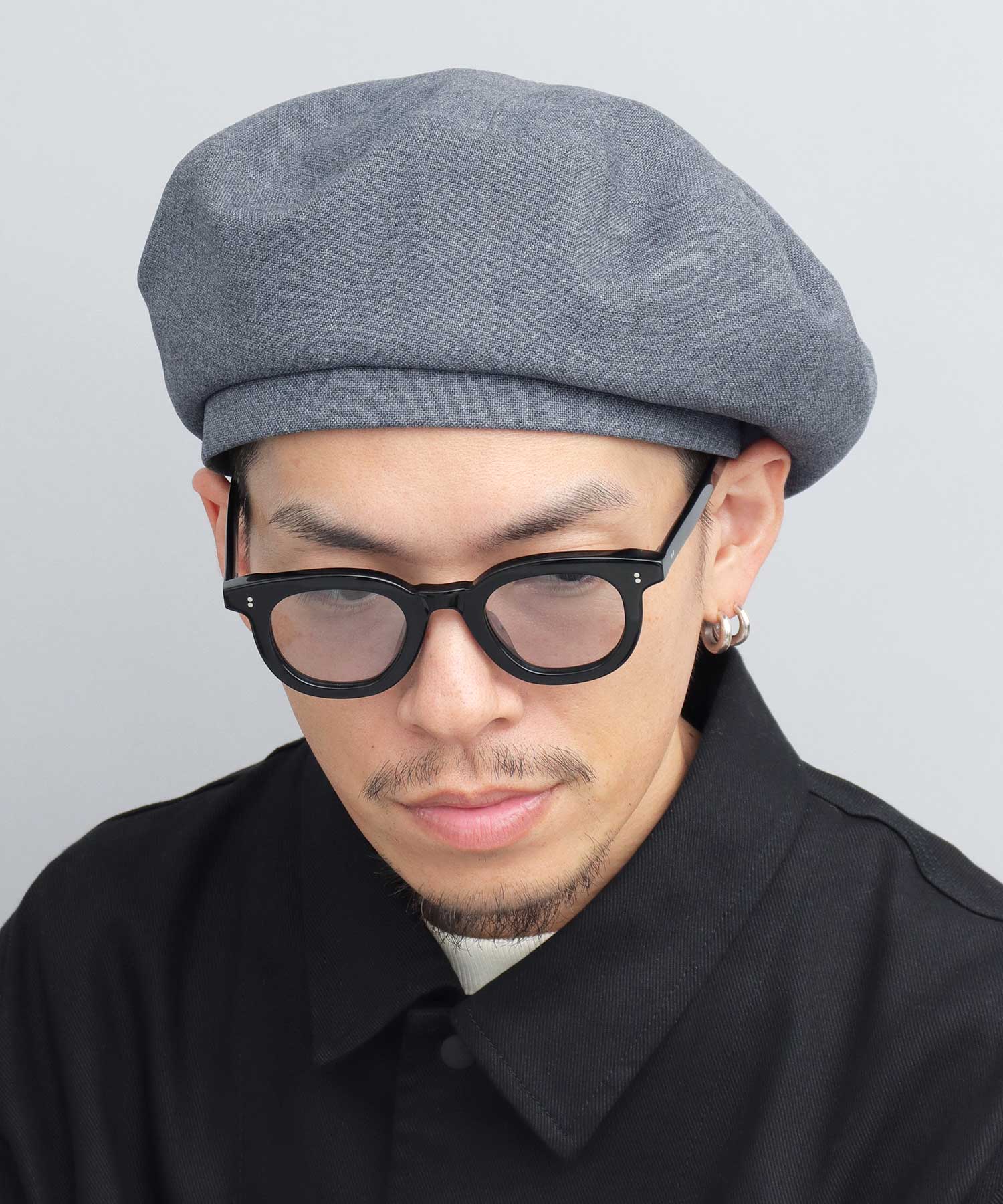 Mr.COVER貝雷帽男士貝雷帽簡約素色帽子大廓形