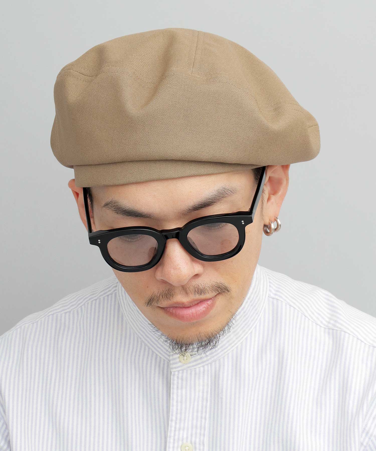 Mr.COVER貝雷帽男士貝雷帽簡約素色帽子大廓形