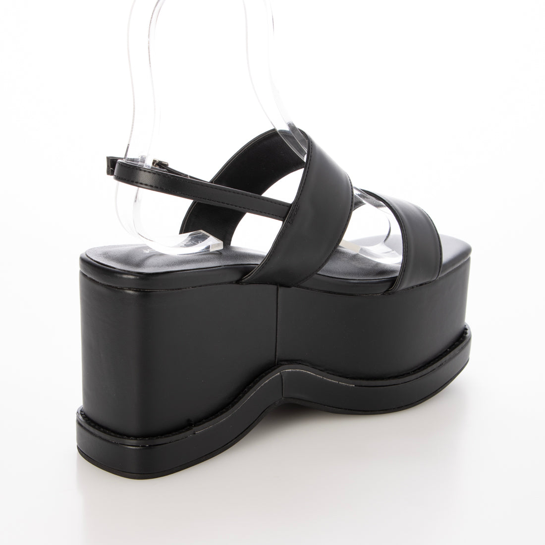 マフモフ Mafmof 【厚底】超厚底ソールサンダル MF840 （ブラックスムース） ブラックスムース