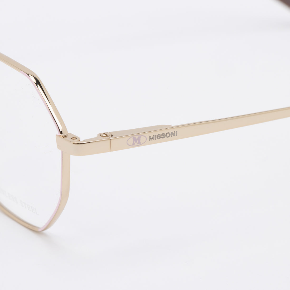 エム ミッソーニ M MISSONI メガネ 眼鏡 アイウェア レディース メンズ （ピンク/ゴールド） ピンク/ゴールド