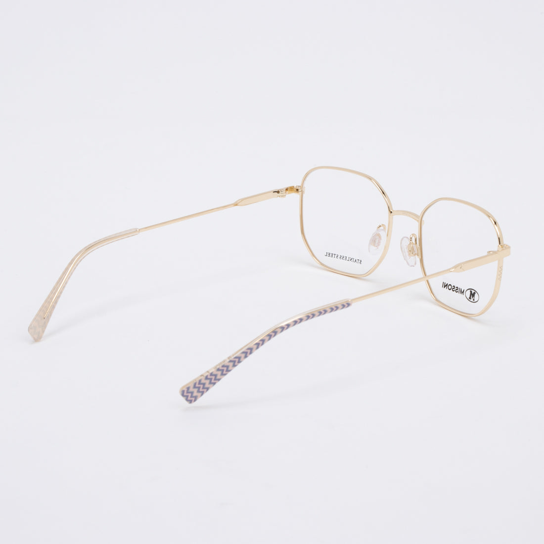エム ミッソーニ M MISSONI メガネ 眼鏡 アイウェア レディース メンズ （アイボリー/ゴールド） アイボリー/ゴールド