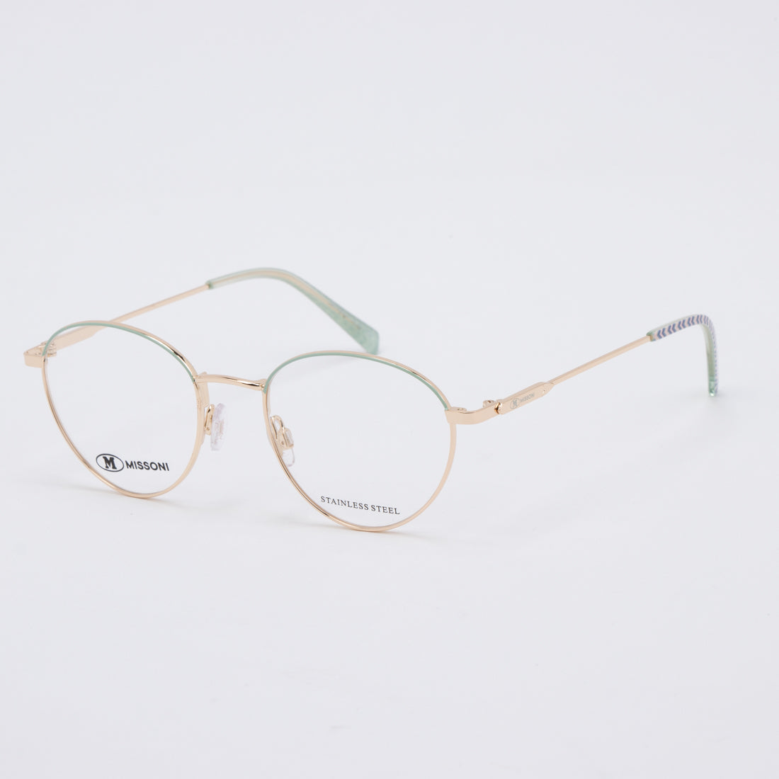 エム ミッソーニ M MISSONI メガネ 眼鏡 アイウェア レディース メンズ （グリーン/ゴールド） グリーン/ゴールド