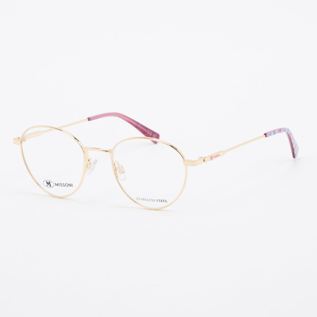エム ミッソーニ M MISSONI メガネ 眼鏡 アイウェア レディース メンズ （ゴールド） ゴールド
