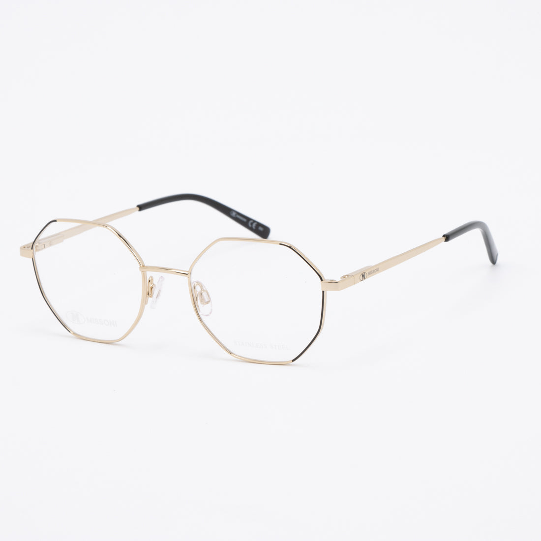 エム ミッソーニ M MISSONI メガネ 眼鏡 アイウェア レディース メンズ （ブラック/ゴールド） ブラック/ゴールド