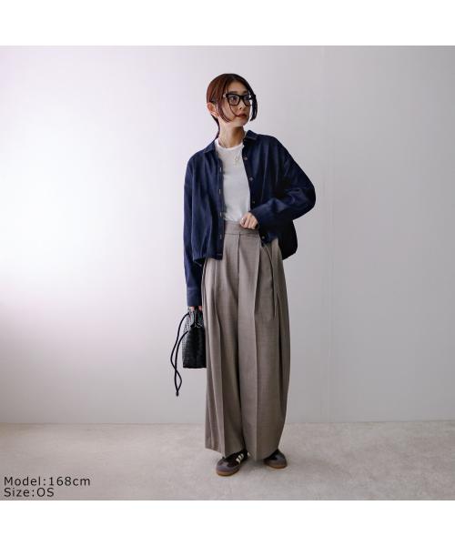 ミューニック Munich Munich デニムシャツ MN251T05 バルーン ショート丈 （indigo/デニムブルー） indigo/デニムブルー