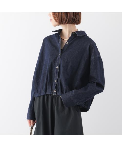 ミューニック Munich Munich デニムシャツ MN251T05 バルーン ショート丈 （indigo/デニムブルー） indigo/デニムブルー