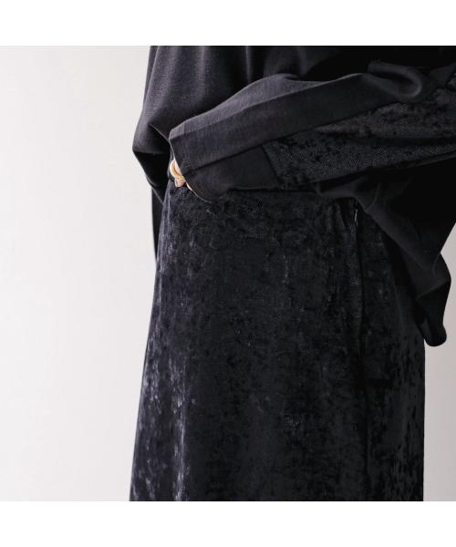 ミューニック Munich Munich スカート MN252S48 ベロア メッシュ シアー （blk/ブラック） blk/ブラック