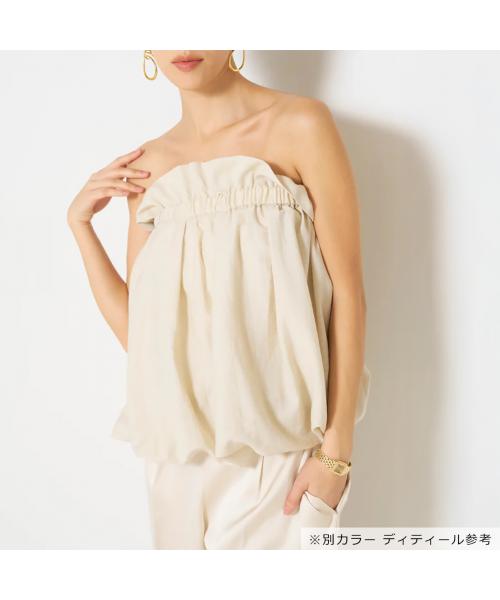 ミュール Mewl Mewl ブラウス M251-25118 リネン混 マルチWAY ビスチェ （ブラック） ブラック