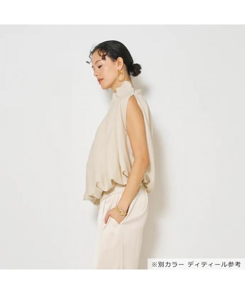 ミュール Mewl Mewl ブラウス M251-25118 リネン混 マルチWAY ビスチェ （ブラック） ブラック