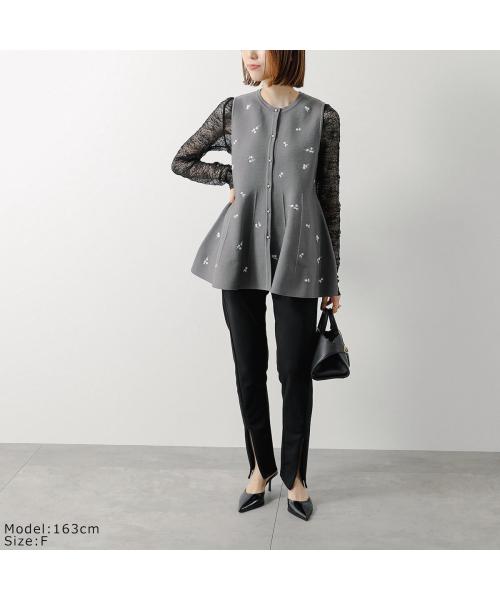 Mewl ベスト M253-95030 ニット フラワー 刺? （ブラック） ブラック