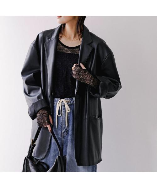 Mewl カットソー M253-83021 レース 長袖 （ブラック） ブラック