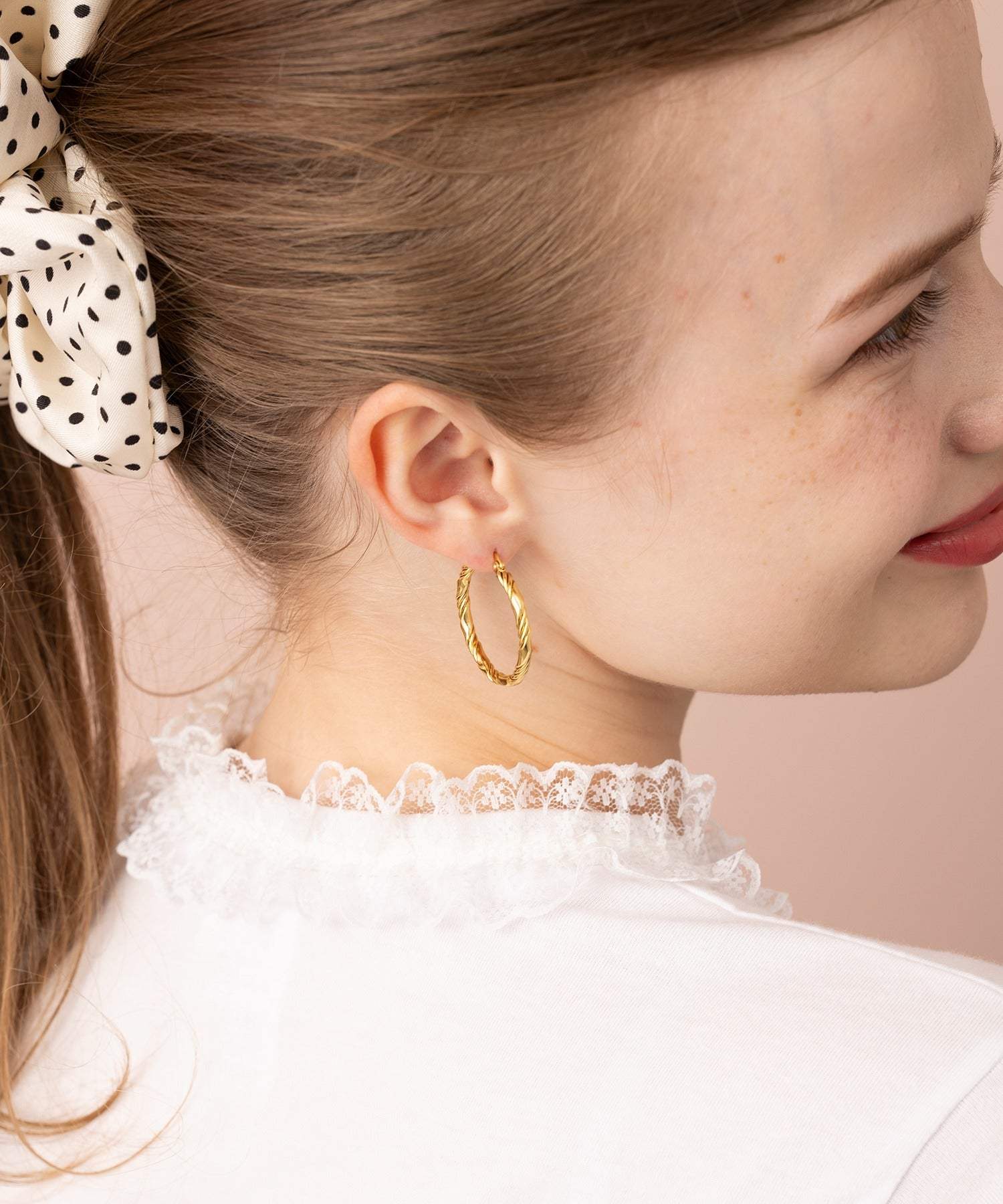 メリージェム Merry Gem 選べるバリエーション モチーフフープピアス KNF127 （ゴールド系その他5） ゴールド系その他5