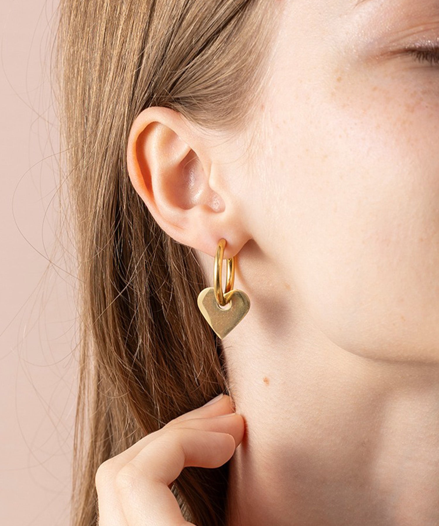 メリージェム Merry Gem 選べるバリエーション モチーフフープピアス KNF127 （ゴールド） ゴールド