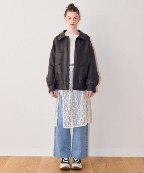 ミジェ Mi-je アソートワイドパンツ【韓国ファッション】 （ライト ブルー） ライト ブルー