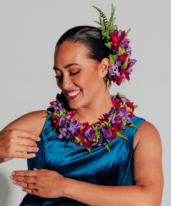マウナロア Maunaloa シンビファーンレイ （パープル） パープル
