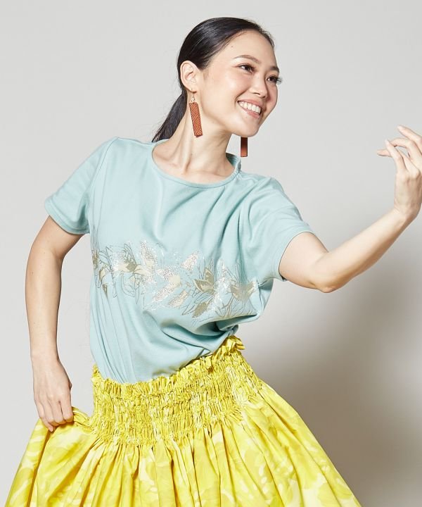マウナロア Maunaloa リノティリーフTシャツ （ホワイト） ホワイト