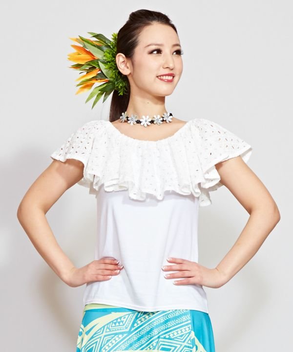 マウナロア Maunaloa フレンチフリルTOP （マジェンタ） マジェンタ