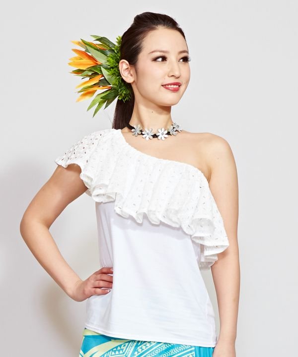 マウナロア Maunaloa フレンチフリルTOP （マジェンタ） マジェンタ
