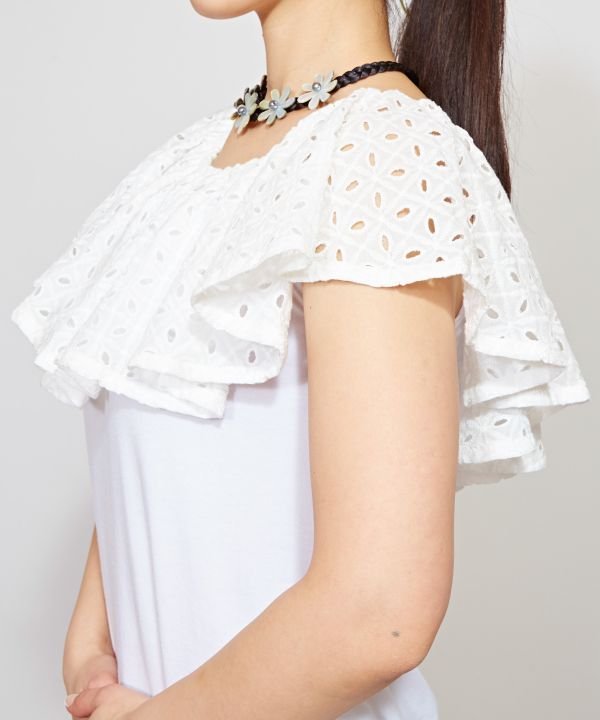 マウナロア Maunaloa フレンチフリルTOP （マジェンタ） マジェンタ