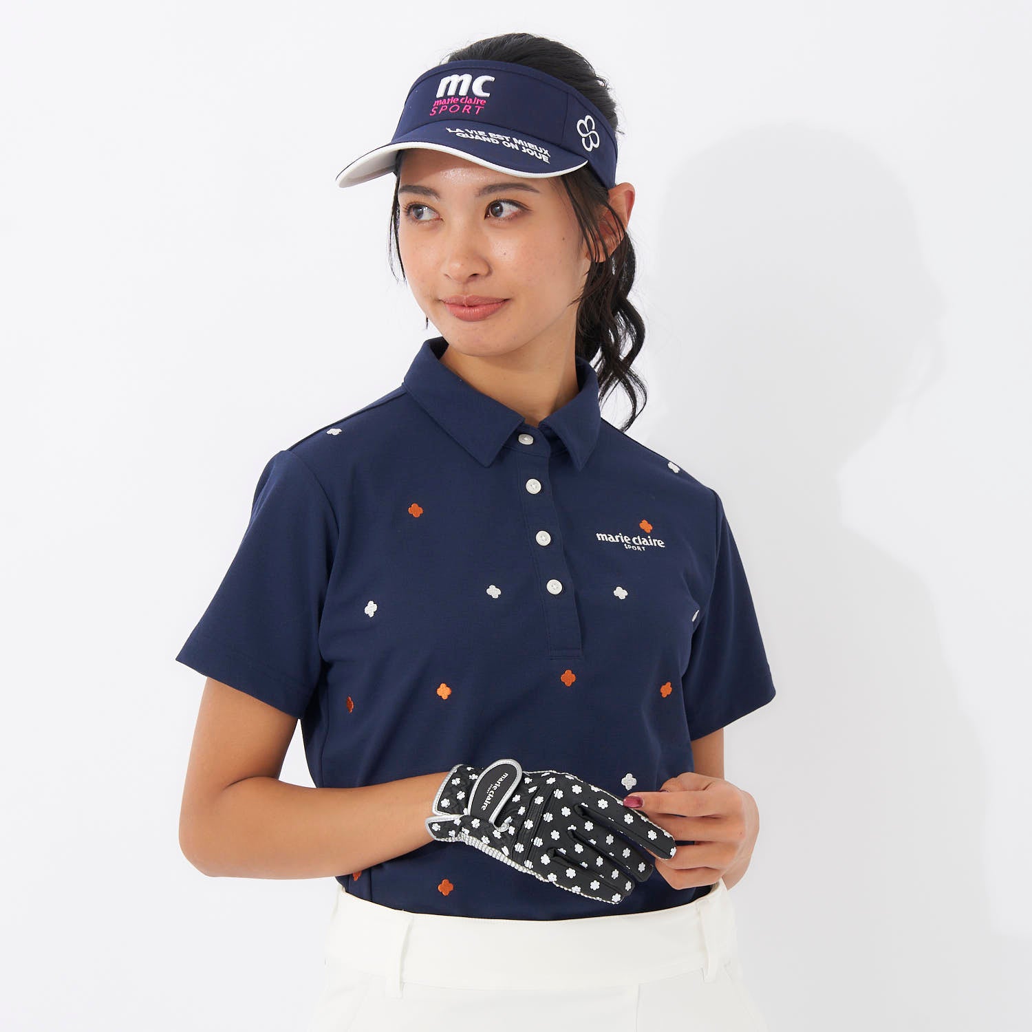 マリ クレール marie claire ハンソデシャツガラ （NV） NV