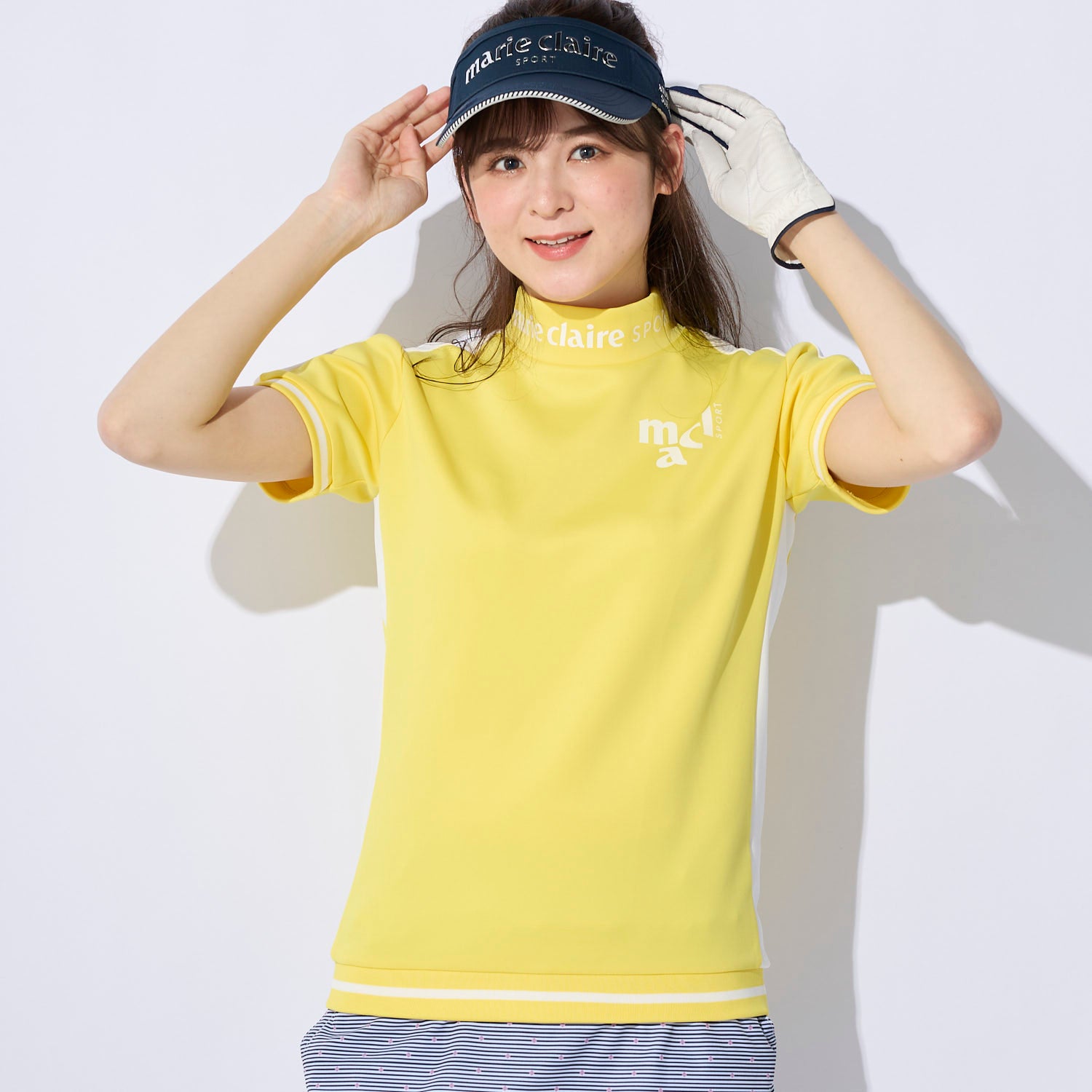 マリ クレール marie claire ハンソデ シャツ （YL） YL
