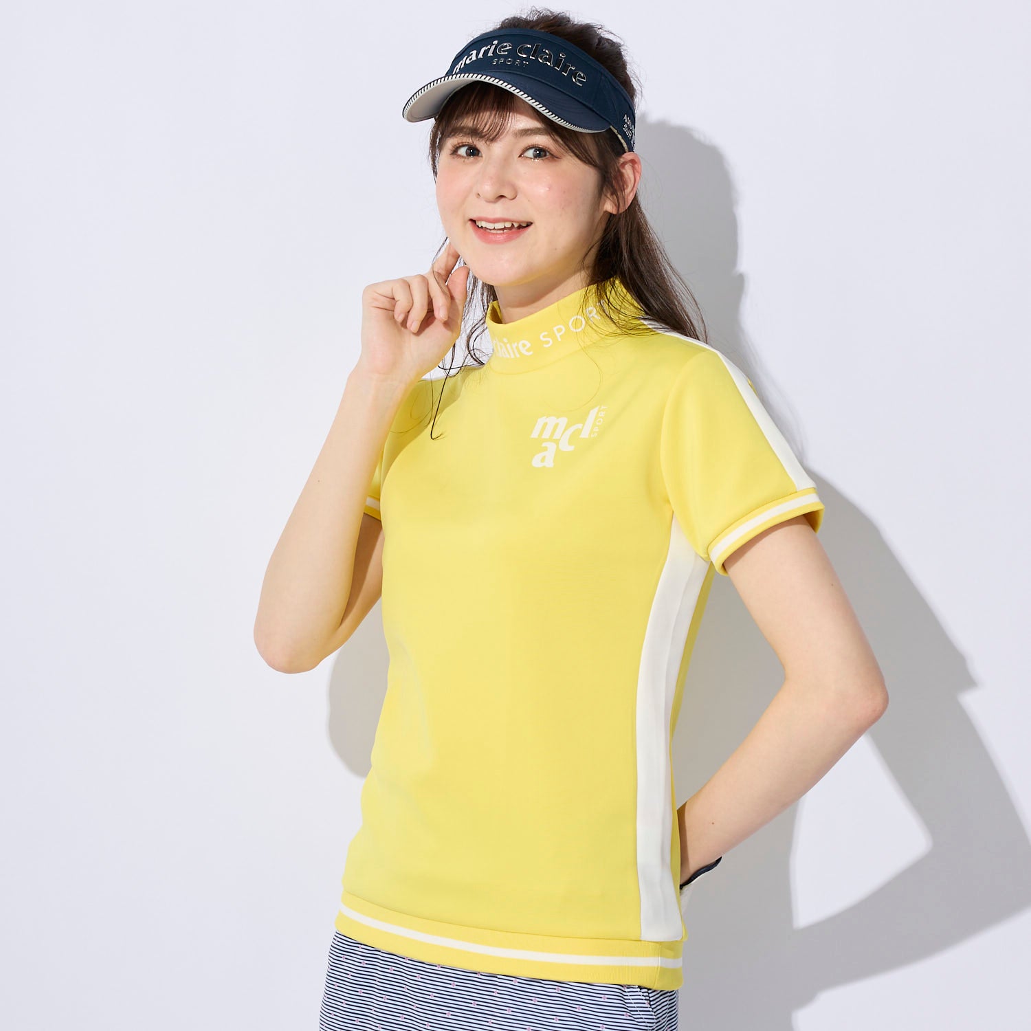 マリ クレール marie claire ハンソデ シャツ （YL） YL