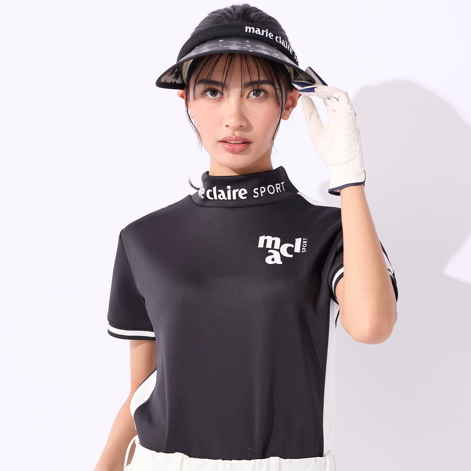 マリ クレール marie claire ハンソデ シャツ （BK） BK