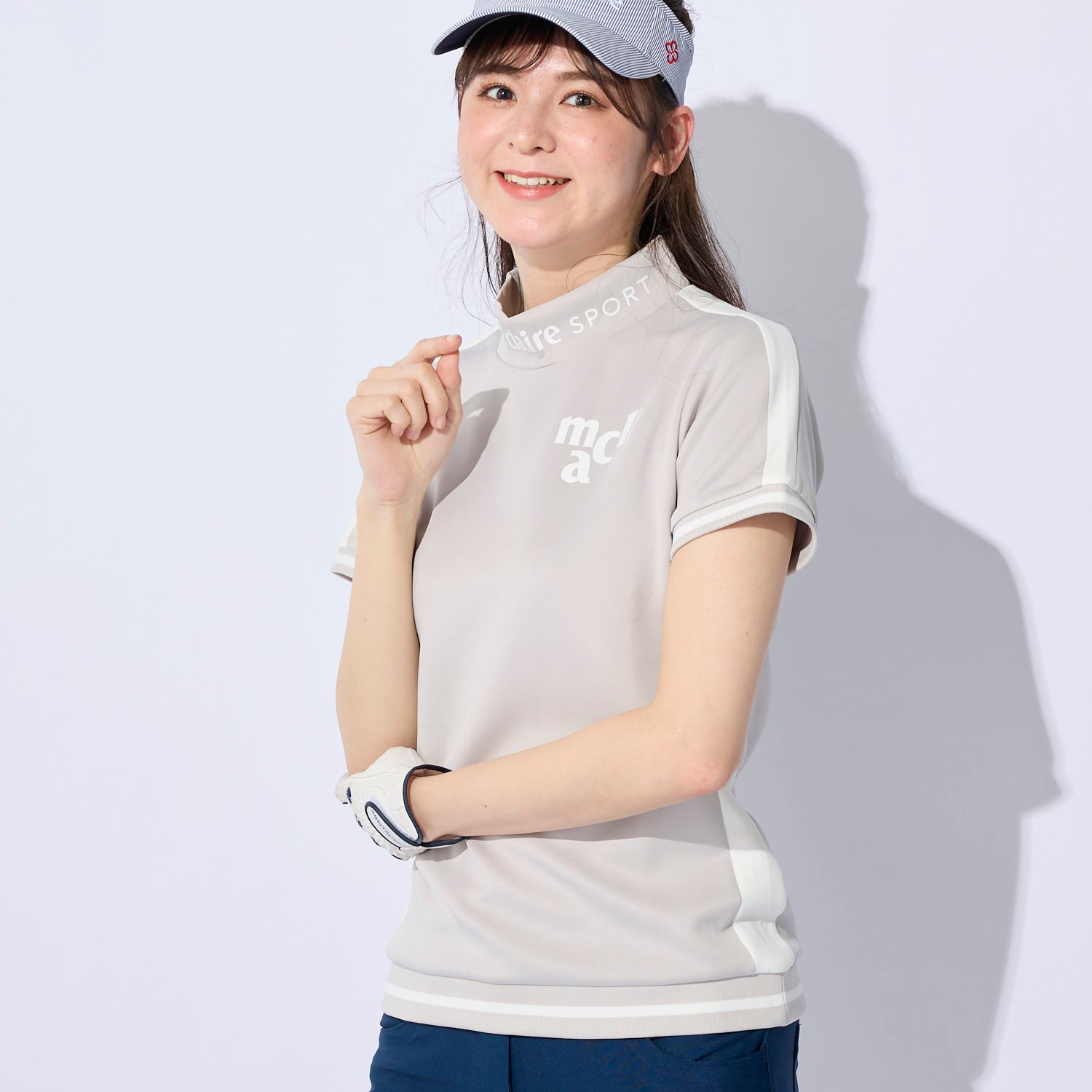マリ クレール marie claire ハンソデ シャツ （LGY） LGY
