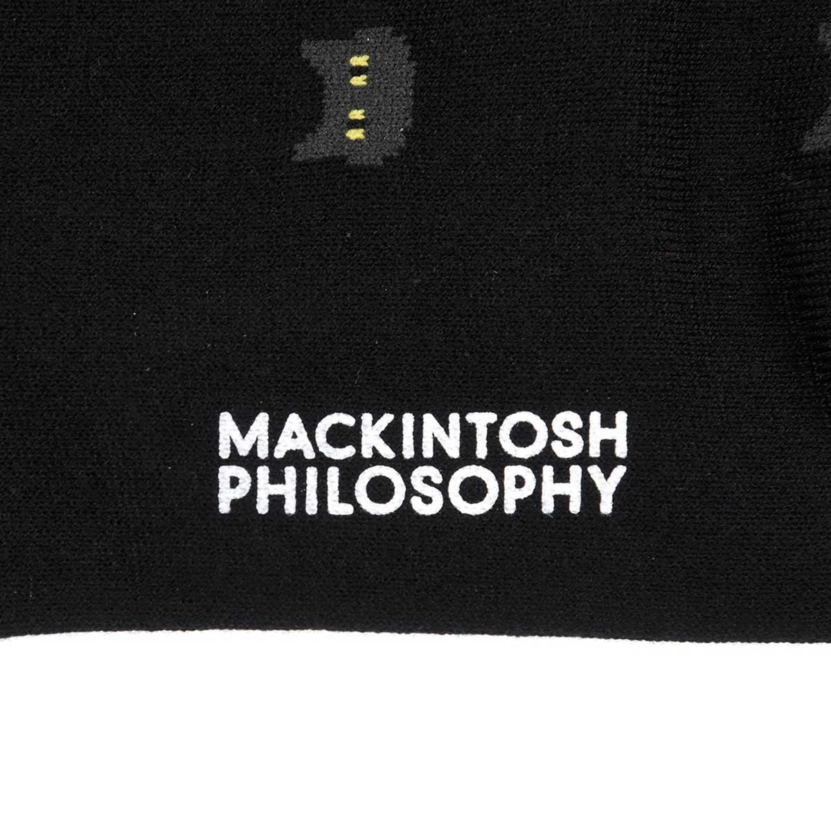 MACKINTOSH PHILOSOPHY FUKUSUKE Official Socks Sneaker Length Men's MACKINTOSH PHILOSOPHY Cat Pattern Men's Gentlemen Male fuku