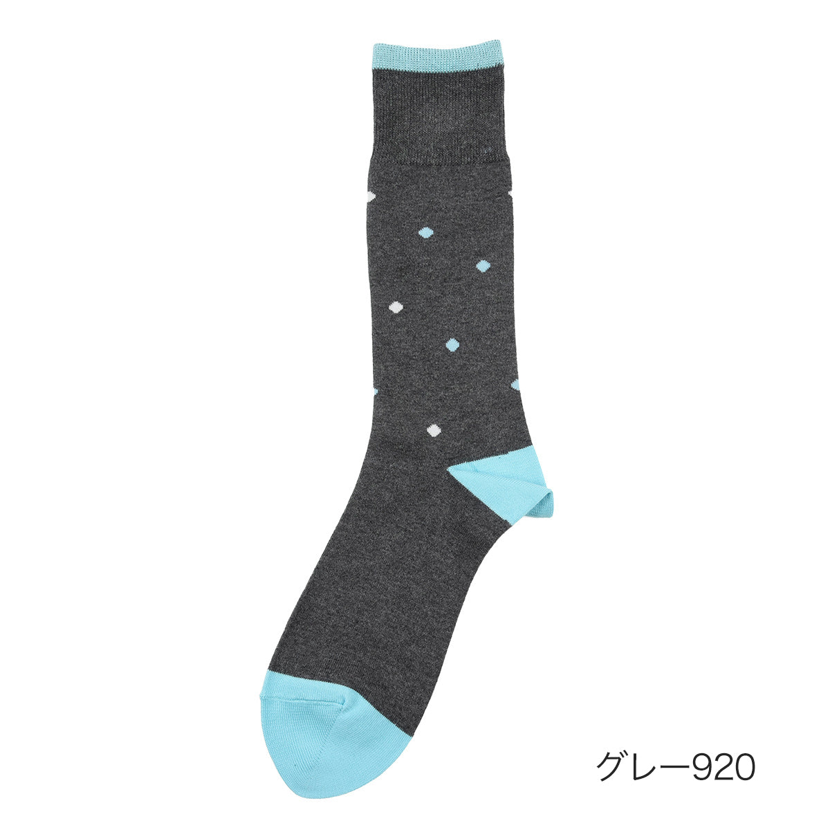 マッキントッシュ フィロソフィー MACKINTOSH PHILOSOPHY 福助 【マッキントッシュフィロソフィー】  ドット柄 靴下 クルー丈    紳士 男性 メンズ フクスケ fukuske ふくすけ,グレー920