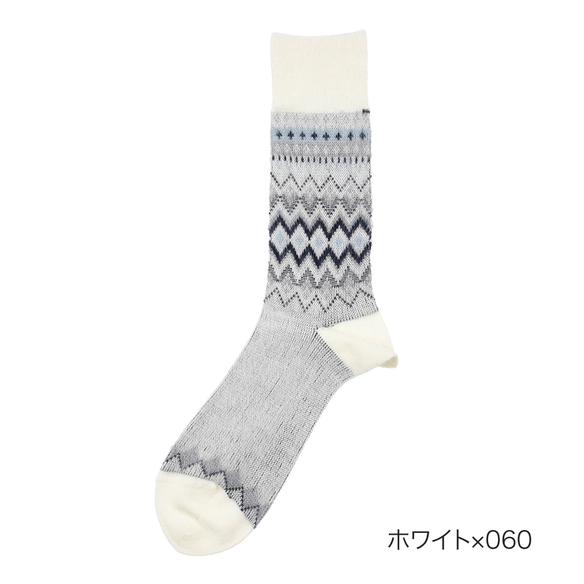 MACKINTOSH PHILOSOPHY Fukuske 【MACKINTOSH PHILOSOPHY】 Socks Fair Isle Pattern Crew Length Gentlemen Male Men's Fukuske fukuske ふくすけ