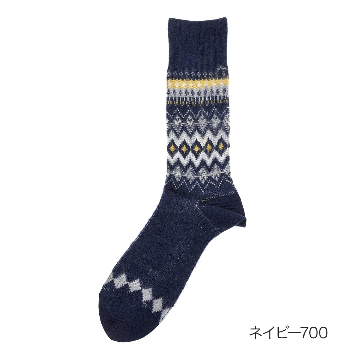 MACKINTOSH PHILOSOPHY Fukuske 【MACKINTOSH PHILOSOPHY】 Socks Fair Isle Pattern Crew Length Gentlemen Male Men's Fukuske fukuske ふくすけ