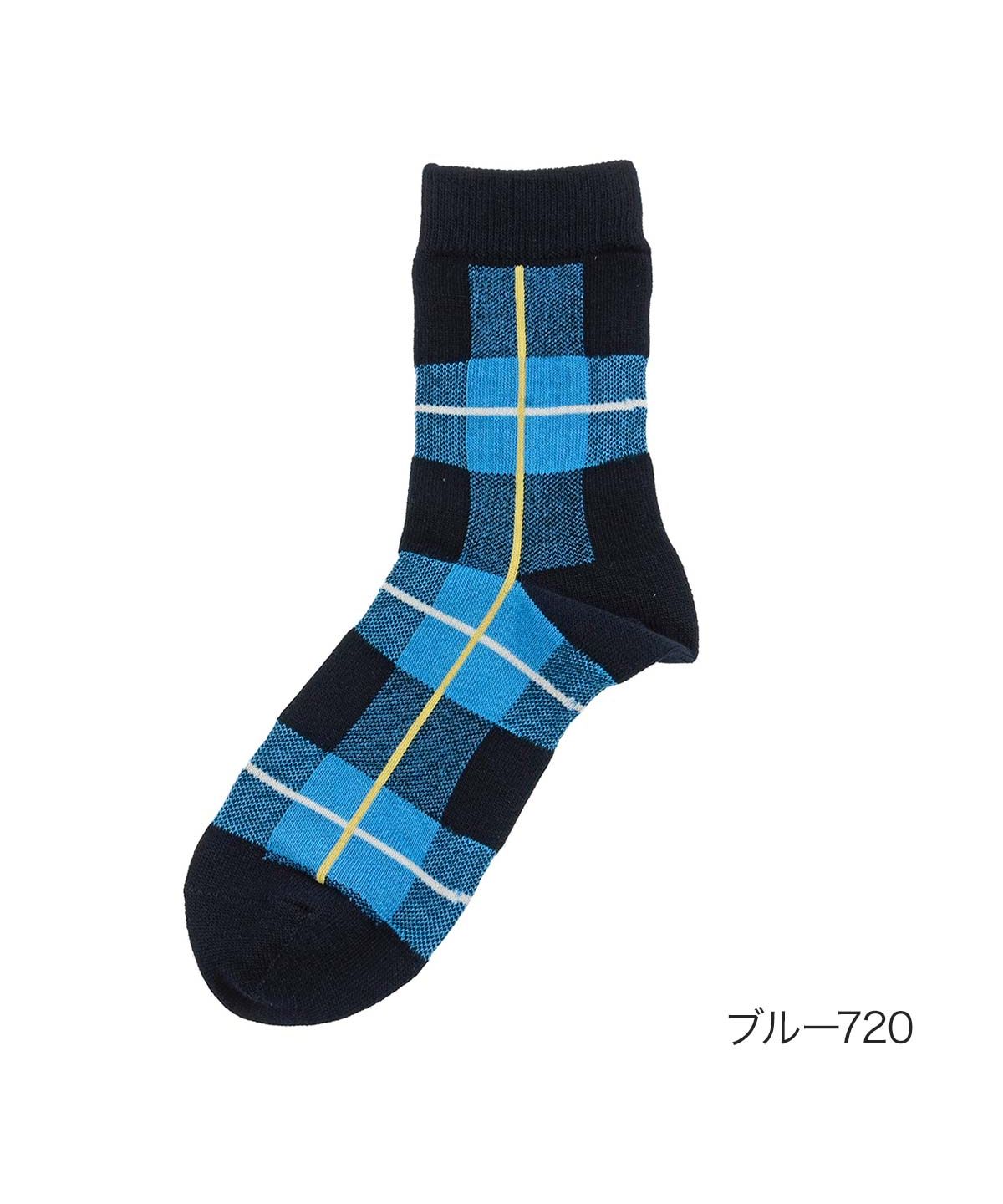 MACKINTOSH PHILOSOPHY Fukusuke Official Socks Crew Length Ladies MACKINTOSH PHILOSOPHY Tartan Check Pattern Casual 3307-80L Women's Fuku