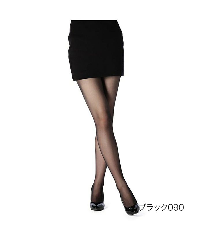 マッキントッシュ フィロソフィー MACKINTOSH PHILOSOPHY 福助 公式  ストッキング レディース MACKINTOSH PHILOSOPHY  ストロングアンドシアー パンティ部切替,ブラック090