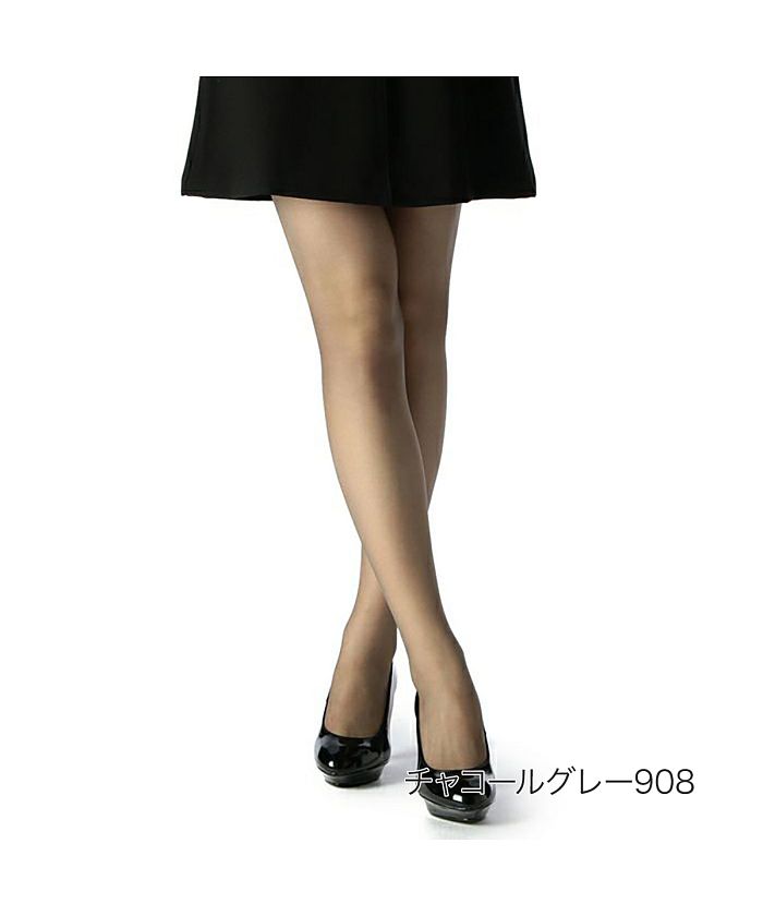 マッキントッシュ フィロソフィー MACKINTOSH PHILOSOPHY 福助 公式  ストッキング レディース MACKINTOSH PHILOSOPHY (マッキントッシュフィロソフィー) ストロングアンドシアー パンティ部切替  （チャコールグレー908） チャコールグレー908