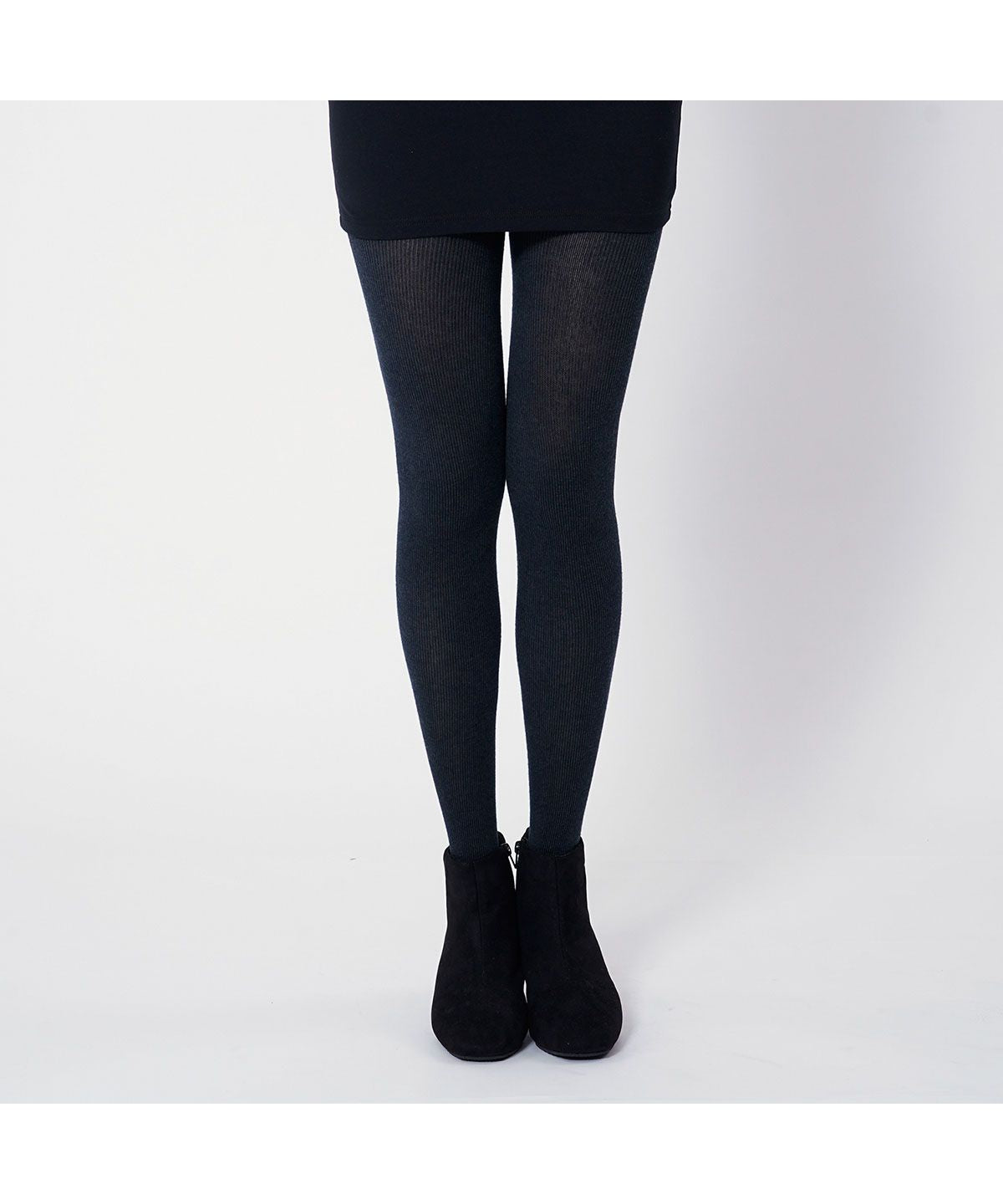 マッキントッシュ フィロソフィー MACKINTOSH PHILOSOPHY 福助 公式 タイツ 240デニール相当 レディース MACKINTOSH PHILOSOPHY（マッキントッシュフィロソフィー 無地 メランジ リブ仕様 707 （ダークグリーン658）