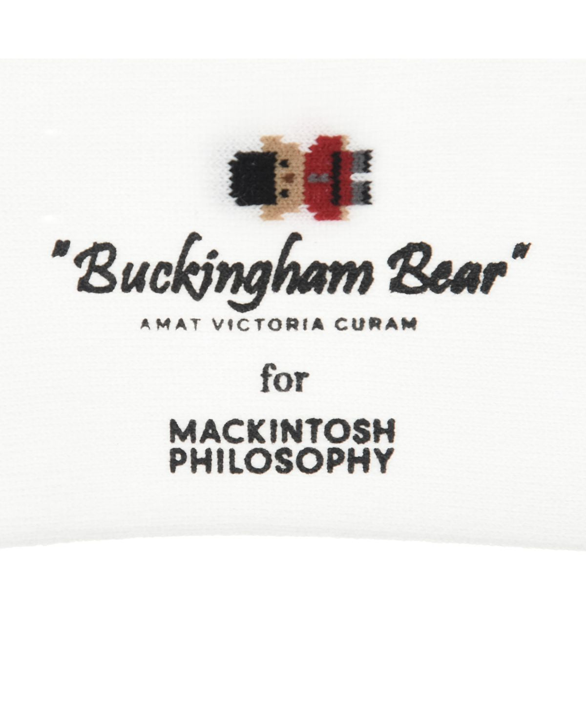 MACKINTOSH PHILOSOPHY FUKUSUKE Official Socks Crew Length Ladies MACKINTOSH PHILOSOPHY Buckingham Bear Pattern All-Over 3307V826 Women's FUKUSKE fu